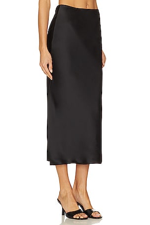 Norma Kamali X Revolve Bias Obie Skirt To Midcalf in Black