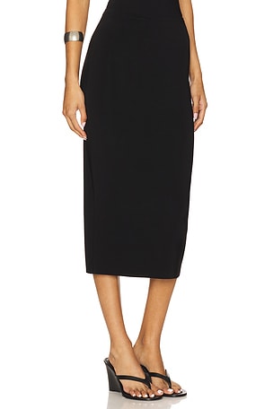 Norma Kamali Straight Skirt in Black