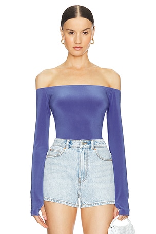 Long Sleeve Off Shoulder Top Norma Kamali