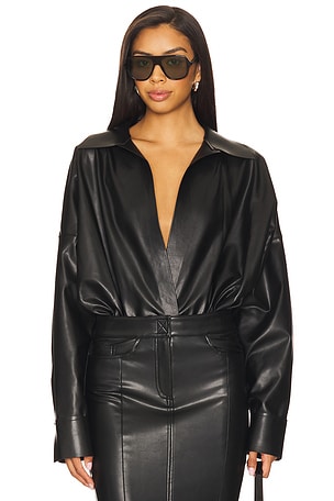 Super Oversized Boyfriend NK Shirt Bodysuit Norma Kamali