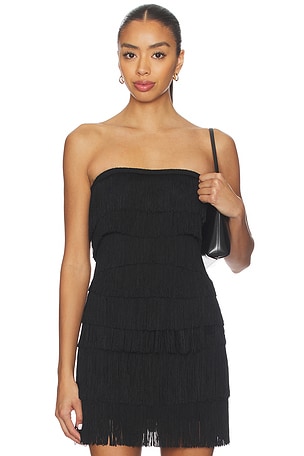 Strapless All Over Fringe Sweetheart Top Norma Kamali