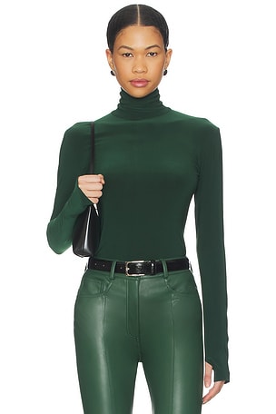 Slim Fit Long Sleeve Turtle Top Norma Kamali