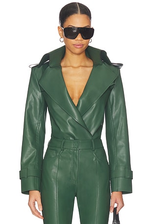 Double Breasted Trench Bodysuit Norma Kamali