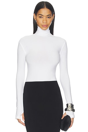 ТОП SLIM FIT LONG SLEEVE TURTLE Norma Kamali