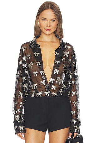 Super Oversized Boyfriend Nk Shirt Bodysuit Norma Kamali