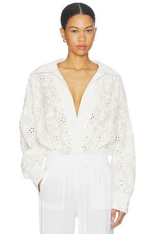 Super Oversized Boyfriend Shirt Bodysuit Norma Kamali