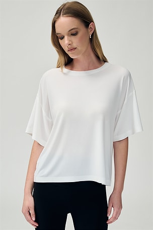 x Lifestyle Short Sleeve Boxy Top Norma Kamali