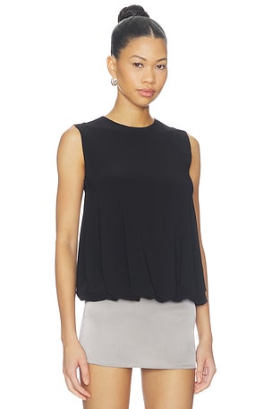 Norma Kamali TOP BABYDOLL en Noir