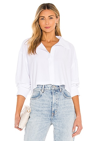 Oversized Boyfriend Cropped NK Shirt Norma Kamali
