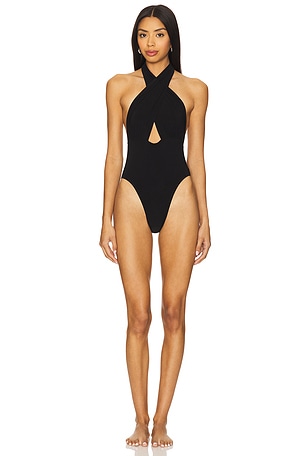 Cross Halter Mio Norma Kamali