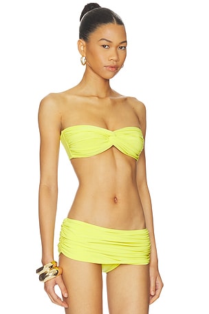 Norma Kamali Johnny D Bra in Yellow. Size XXS. Also