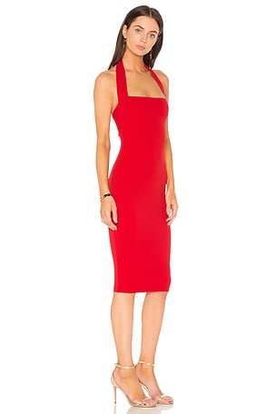 Nookie Boulevard Midi Dress in Red