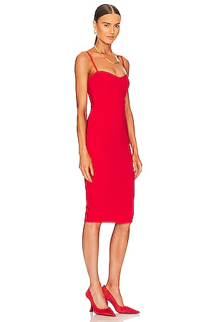 Nookie Allure Midi Dress in Red