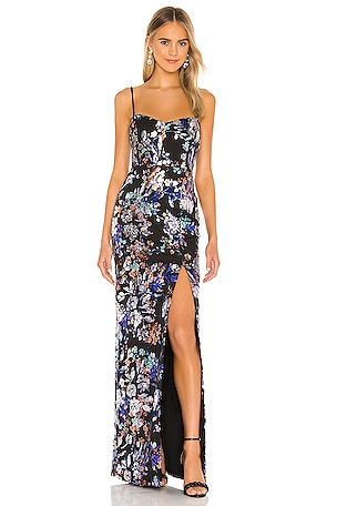 slim fit dress slacks Mock One-Shoulder Lace-Up Long Prom Dress– PromGirl