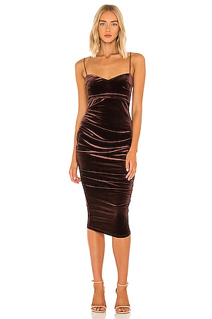 Nookie Rumi Midi Dress in Chocolate | REVOLVE
