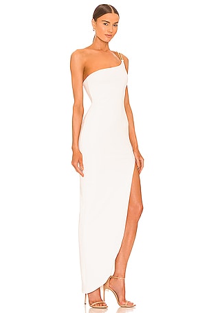 Nookie Estella One Shoulder Gown in White