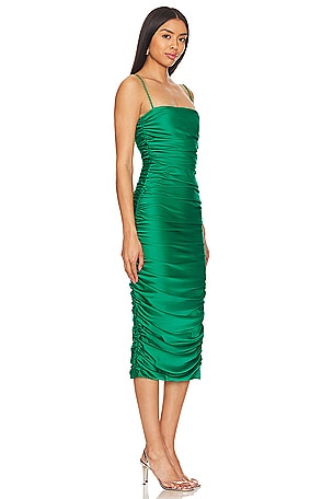 Nookie Pallisade Midi Dress in Green
