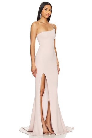 Nookie Jasmine One Shouder Gown in Nude