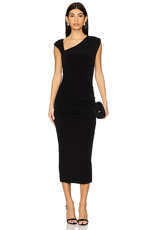 Dakota Gathered Midi Dress Nookie