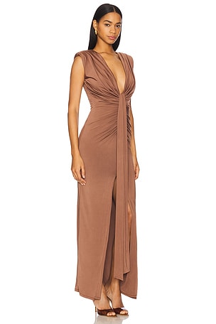 Nookie Giselle Maxi Dress in Brown