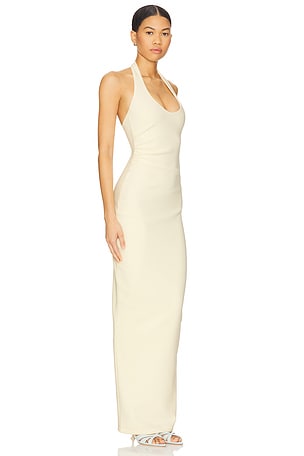 Nookie Natalia Halter Maxi Dress in Lemon