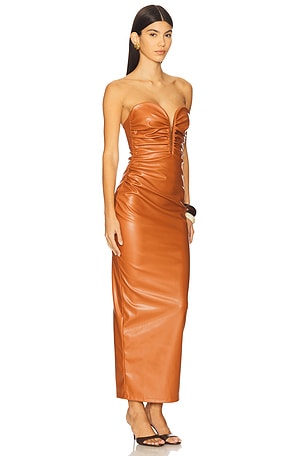 Nookie Evoke Maxi Dress in Brown