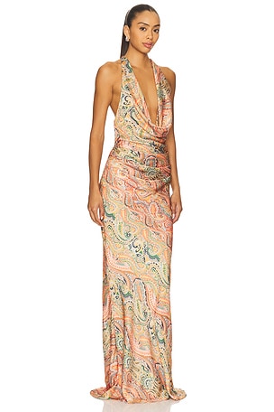 Nookie Solana Gown in Peach