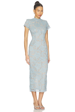 Nookie Alessia Midi Dress in Slate