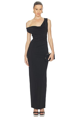 VESTIDO LONGO DRAPEADO CRUSH Nookie