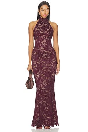 Delphine Lace Halter Gown Nookie