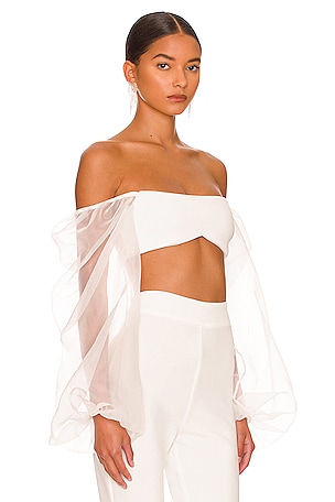 Nookie Illusion Crop in White