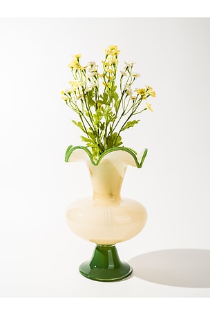 Noon & Moon Verdant Bloom Vase en Jaune