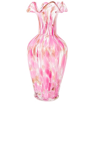Blush Petal Glass Vase Tall Noon & Moon