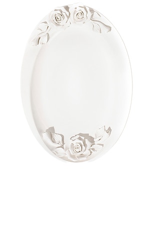 PLATEAU ISABELLA ARTISAN ROSE OVAL PLATTER 12 INCH Noon & Moon