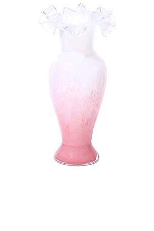 Peony Frost Ruffled Vase Noon & Moon