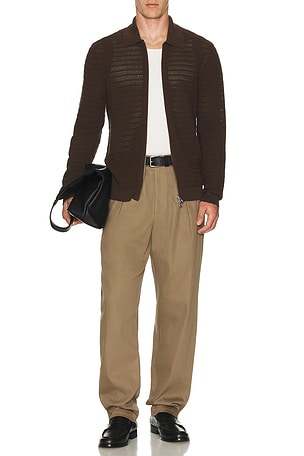 Gustav Long Sleeve Zip Sweater NN07