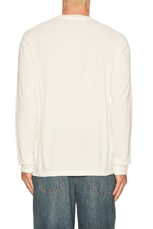 NN07 Clive Waffle Knit Tee 3323 in White