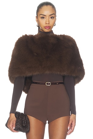 Mallory Faux Fur Shawl Nonchalant Label