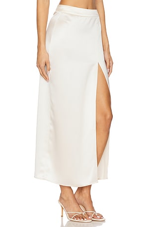 NONchalant Label Lane Skirt in Cream