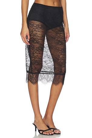 NONchalant Label Stella Midi Skirt in Black