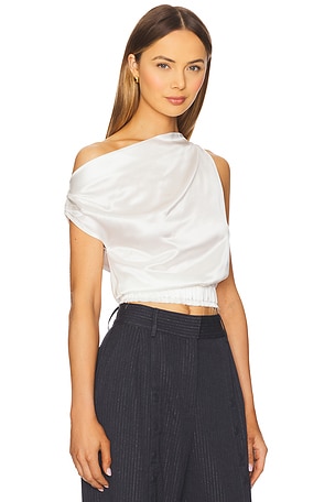 NONchalant Label Adelina Crop Top in Ivory