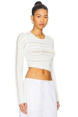 NONchalant Label Rosaline Top in White