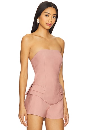 NONchalant Label Georgia Top in Rose