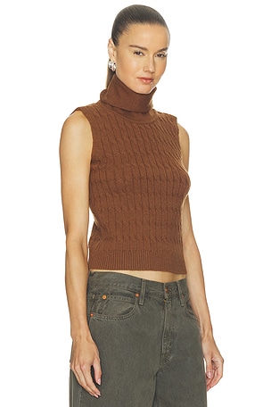 Nonchalant Label Jodie Top in Brown