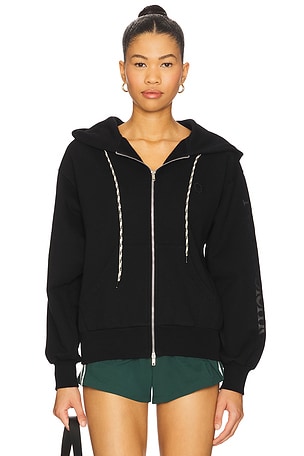 No Problemo Alien-O Zip Through Hoodie in Black