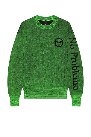 Glitch Alien-o Crew Neck Knit Sweater No Problemo