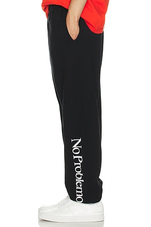 No Problemo PANTALON SWEAT NO PROBLEMO LOGO en Noir