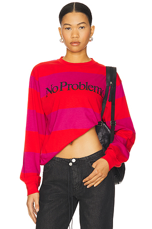No Problemo Striped Long Sleeve Tee No Problemo