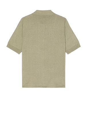 Norse Projects Rollo Cotton Linen Short Sleeve Shirt in Grey