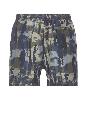 Norse Projects Hauge Printed Swimmers Short in Blue